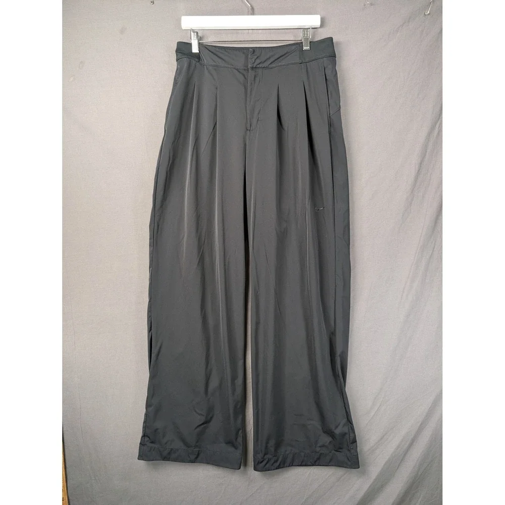 Nike Womens Sportswear Essential High-Waisted Wide-Leg Trousers Size Large